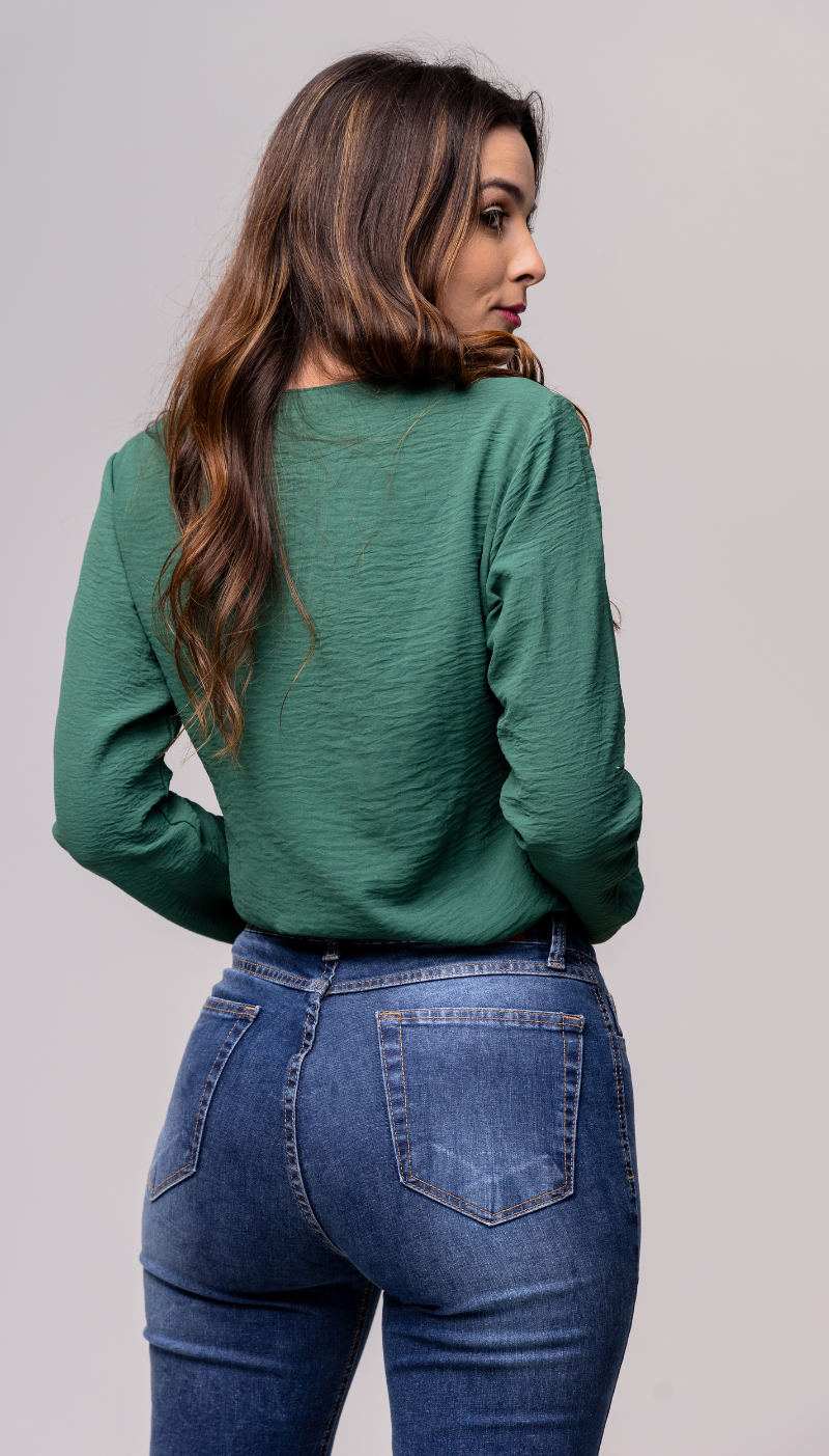 Calça Jeans Skinny Escura - REF 2030 - Imagem 4