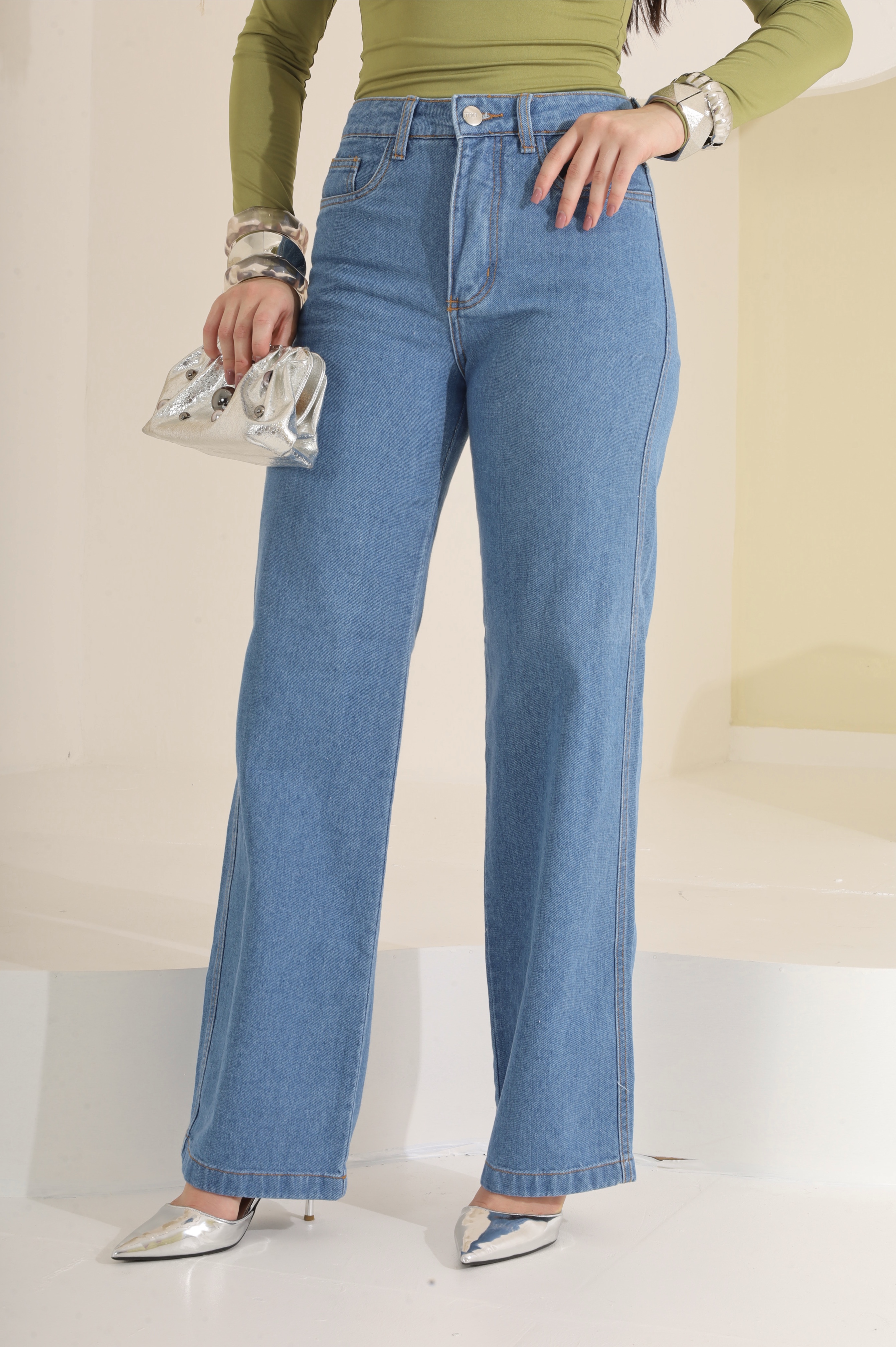 Calça Jeans Wide Leg Feminina em Algodão – Estilo Atemporal FURIA Jeans - Imagem 2